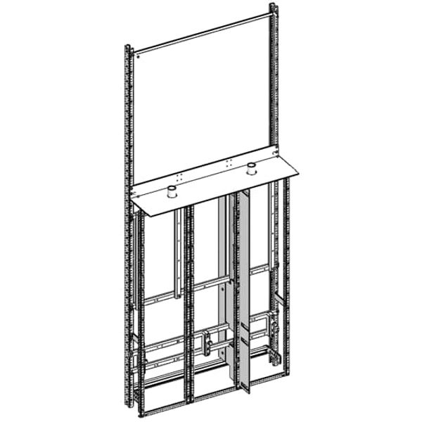 3/8MWR4A Mounting chassis, Field width: 3, Rows: 0, 1800 mm x 750 mm x 350 mm image 6