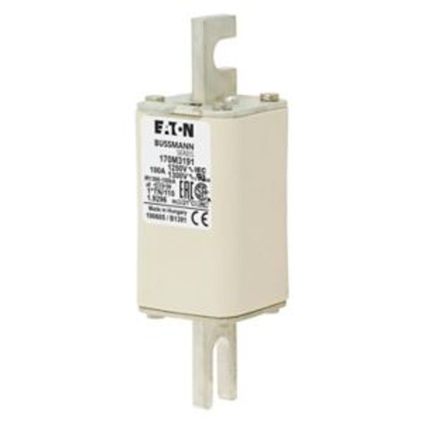 Fuse-link, high speed, 100 A, AC 1250 V, compact size 1, 45 x 58 x 138 mm, aR, DIN, IEC, type T indicator image 2