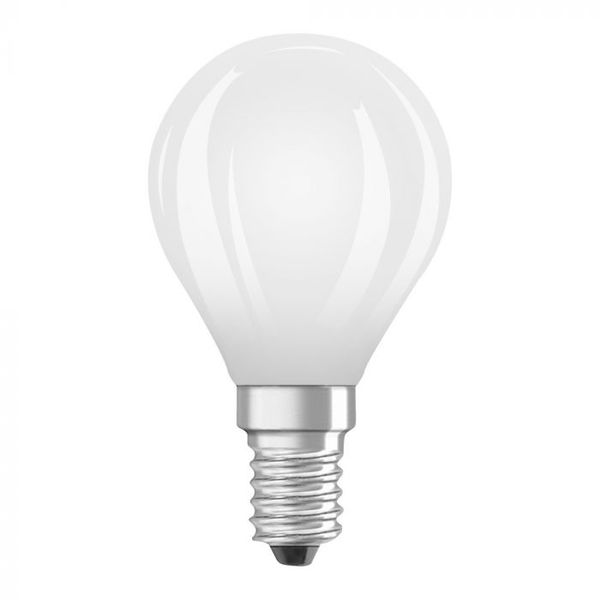 LED Bulb Filament E14 6.5W P60 2700K MAT 806Lm DIM Ledvance image 1