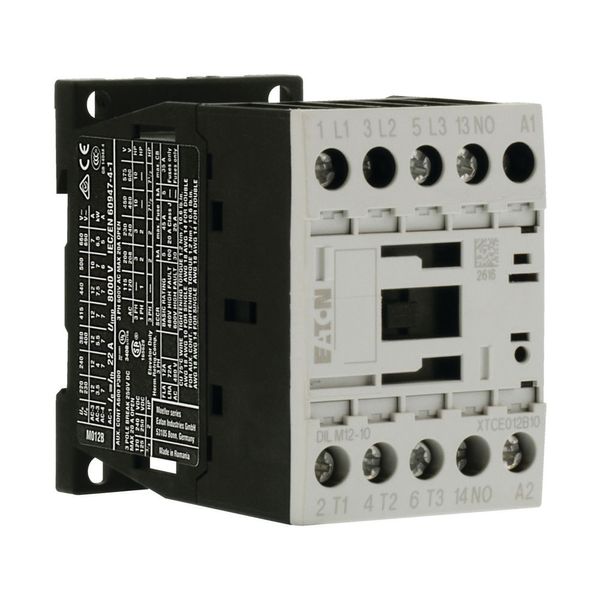Contactor, 3 pole, 380 V 400 V 5.5 kW, 1 N/O, 190 V 50 Hz, 220 V 60 Hz, AC operation, Screw terminals image 10
