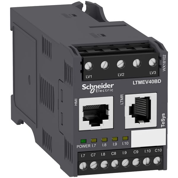 Motor Management, TeSys T, motor controller, extension module, 4 inputs, for LTMR controller, 24 VDC image 3