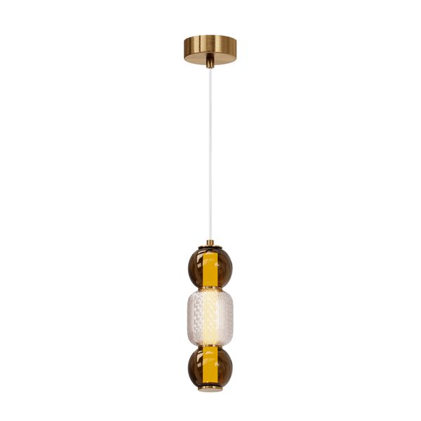 Modern Drop Pendant lamp Gold image 1