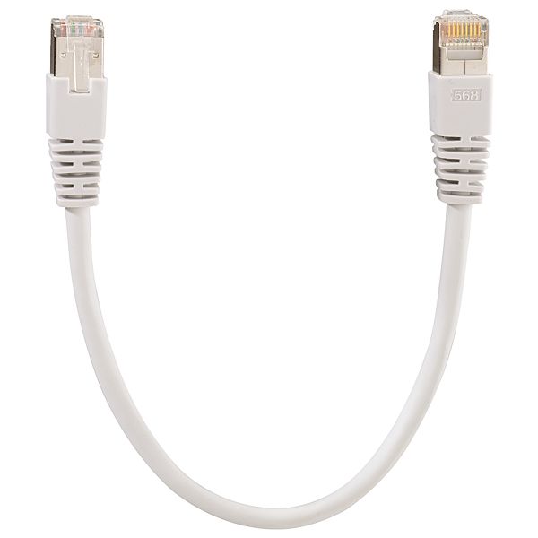 Patch cable, Cat.6A iso 5.0 m gray (similar to RAL 7035) image 1