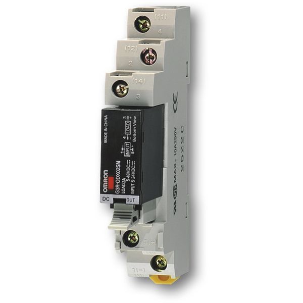 SSR (input), plug-in, 0.1-100 mA (4-32 VDC), low-speed (10 Hz), 5 VDC image 1