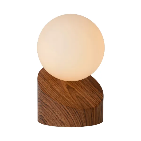 LEN Table Lamp G9excl O10cm H26cm Dark Wood image 1