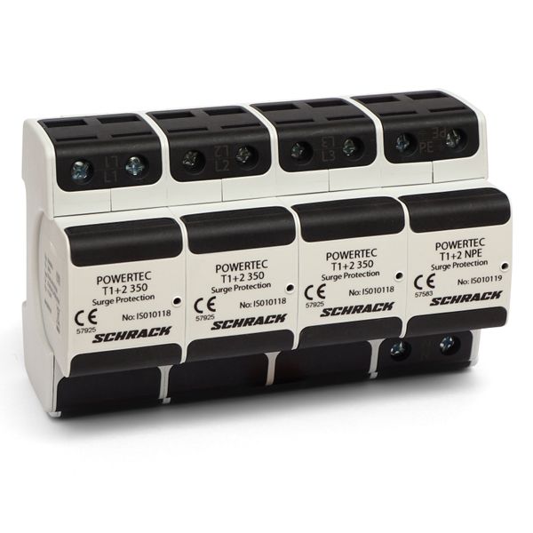 POWERTEC P 25kA + RC, 3+1 TT - 350V, T1/2, pluggable image 1