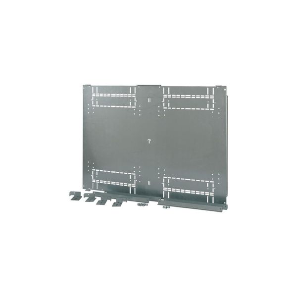 Mounting plate, 2xNZM4,4p,withdrawable unit,W=1000mm image 2