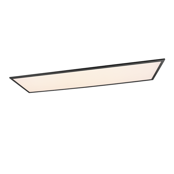 Alpha LED ceiling lamp 120x30 cm matt black image 1