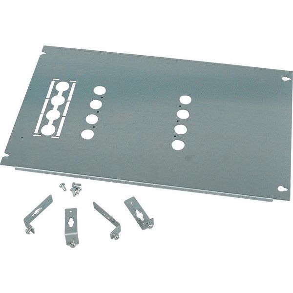 Mounting plate, +mounting kit, for NZM3, horizontal, 3/4p, fixed, HxW=300x600mm image 2