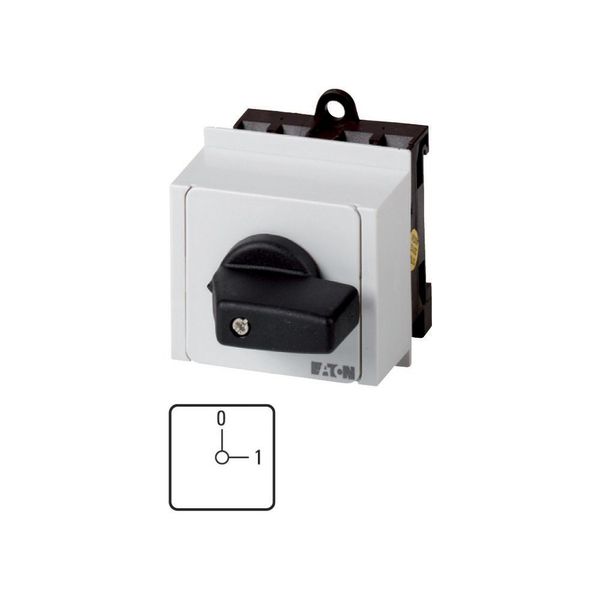 ON-OFF switches, T0, 20 A, service distribution board mounting, 1 contact unit(s), Contacts: 2, 90 °, maintained, 0-1, Design number 15482 image 2
