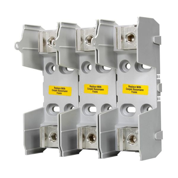 Eaton Bussmann series HLS fuse holder, No flanges, 125 Vac, 60 Vdc, 15A, Two-pole, Tin-plated bifrucated copper terminal image 2