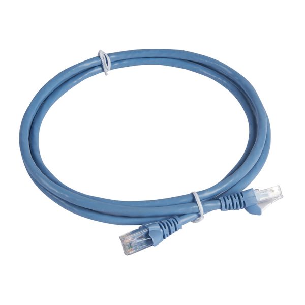 Patch cord category 6 UTP PVC light blue 1.5 meter image 1