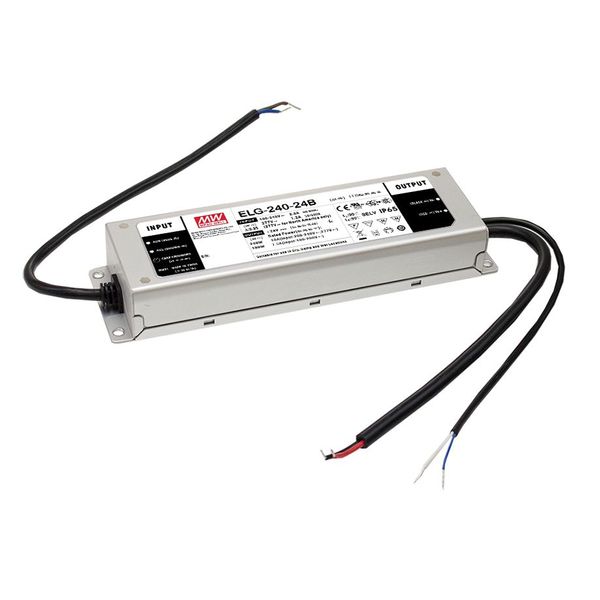 ELG-240-24-3Y Led driver, IP67 240W, 24V, 10A CV+CC + PE, MEAN WELL image 1