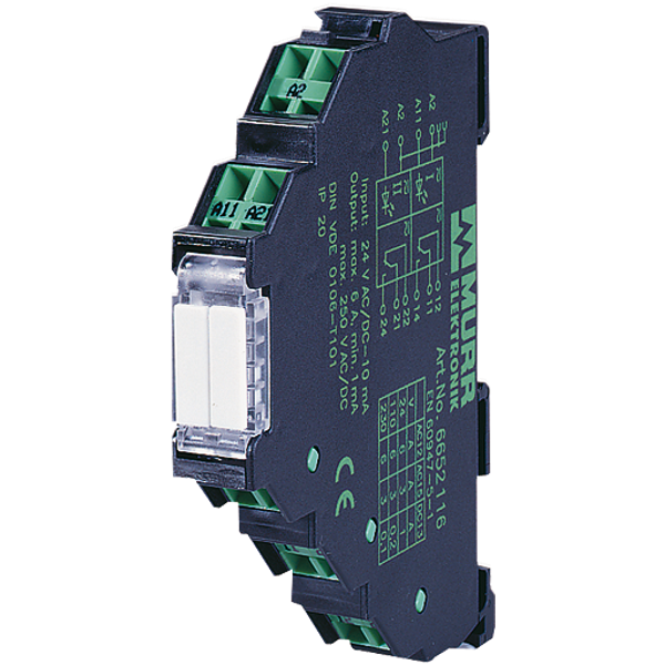 MIRO 12.4 24VDC-2U INPUT RELAY IN: 24 VDC - OUT: 250 VAC/DC / 6 A image 1