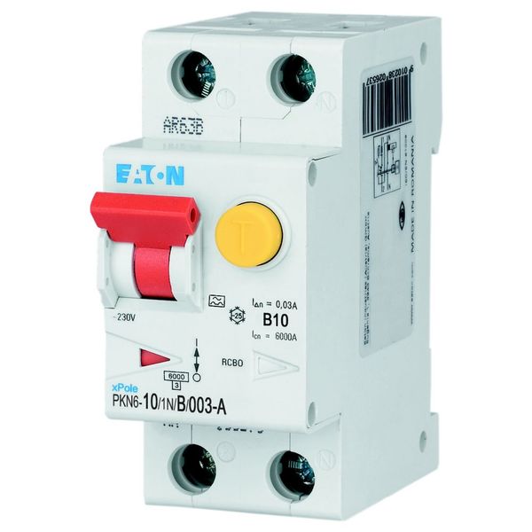 RCD/MCB combination, 10 A, 30 mA, MCB trip characteristic: B, 1p+N, RCD trip characteristic: A image 6