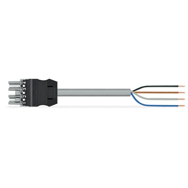 pre-assembled connecting cable Eca Socket/open-ended gray image 1