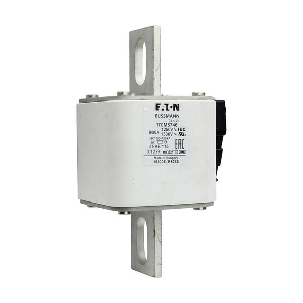 Fuse-link, high speed, 800 A, AC 1250 V, size 3, 76 x 92 x 159 mm, aR, IEC, UL, single indicator image 13