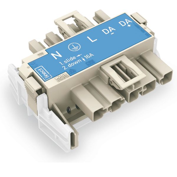 Linect® T-connector 5-pole Cod. I blue image 1