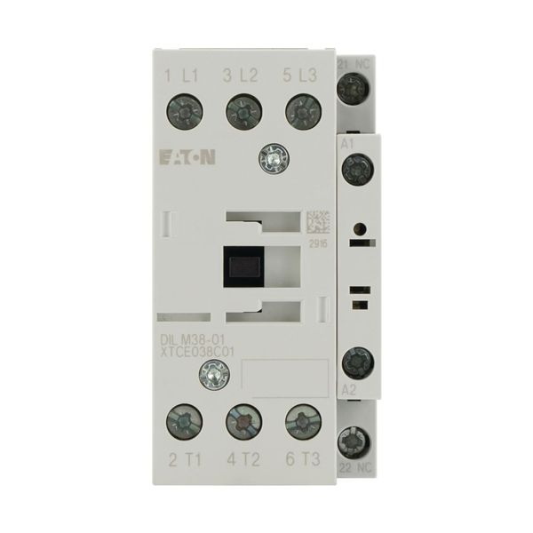 Contactor, 3 pole, 380 V 400 V 18.5 kW, 1 NC, RDC 130: 110 - 130 V DC, DC operation, Screw terminals image 13