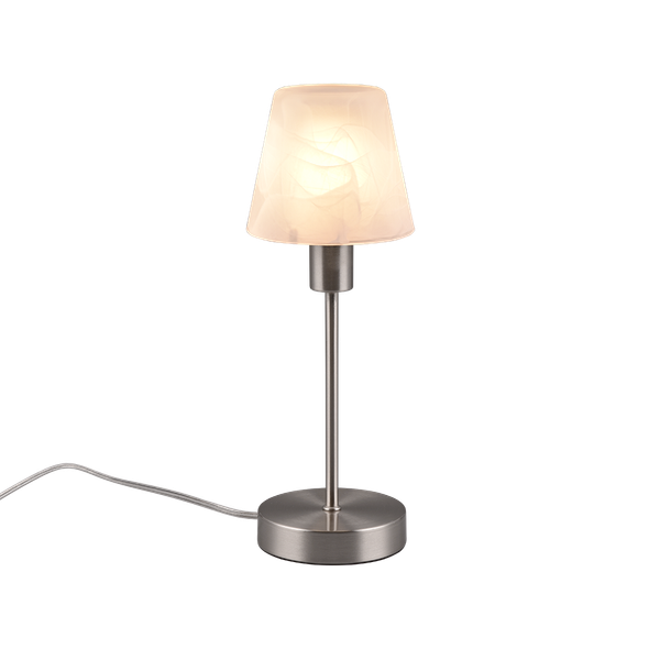 Luis II table lamp E14 brushed steel image 1