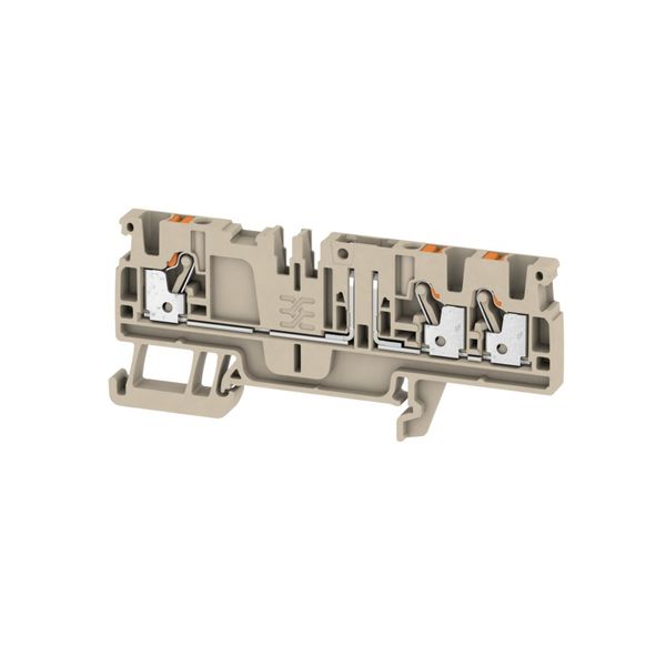 Test-disconnect terminal, PUSH IN, 2.5 mm², 500 V, 20 A, Cross-disconn image 1