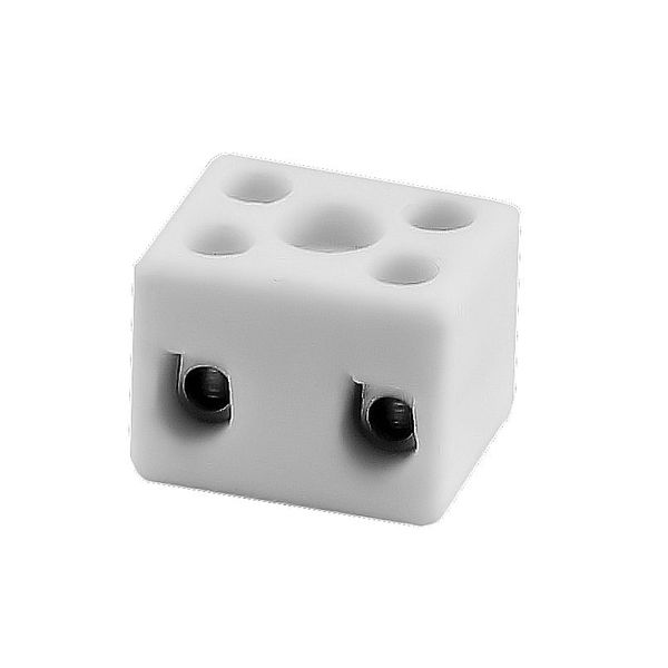 Porcelain terminal block CPO-5A-2P white image 1