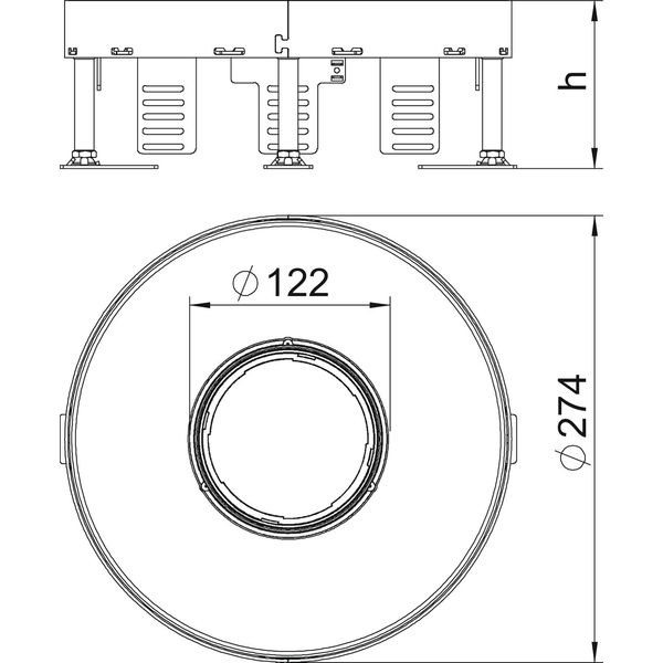 RKFR2 7 SL2V2 20 Heavy-duty cassette for tube, 20 kN ¨275mm image 2