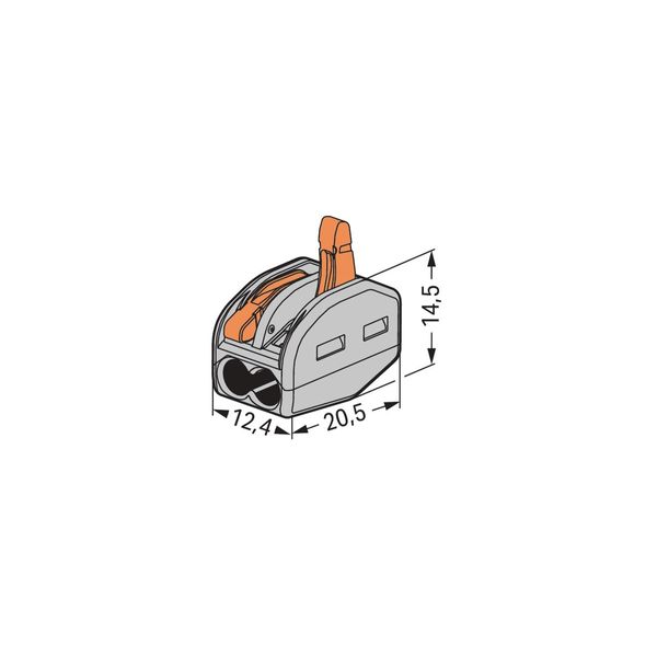 CLASSIC Splicing Connector for all conductor types max. 4 mm² gray image 3