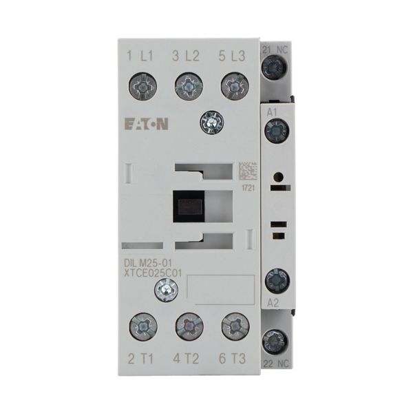 Contactor, 3 pole, 380 V 400 V 11 kW, 1 NC, RDC 130: 110 - 130 V DC, DC operation, Screw terminals image 13