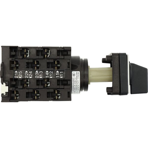 Step switches, T3, 32 A, rear mounting, 5 contact unit(s), Contacts: 10, 45 °, maintained, Without 0 (Off) position, 1-5, Design number 15139 image 40