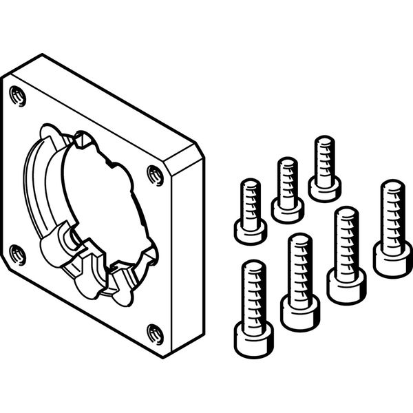 EAMF-A-44A/B-55A Motor flange image 1