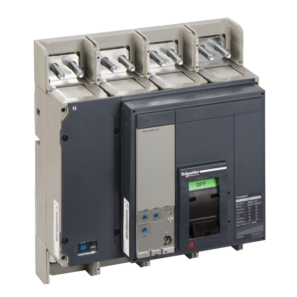 circuit breaker ComPact NS800N, 50 kA at 415 VAC, Micrologic 2.0 trip unit, 800 A, fixed, 4 poles 4d image 4