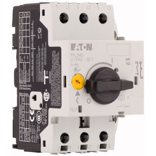 Motor-protective circuit-breaker, 3p+1N/O+1N/C, Ir=10-16A, screw connection image 4