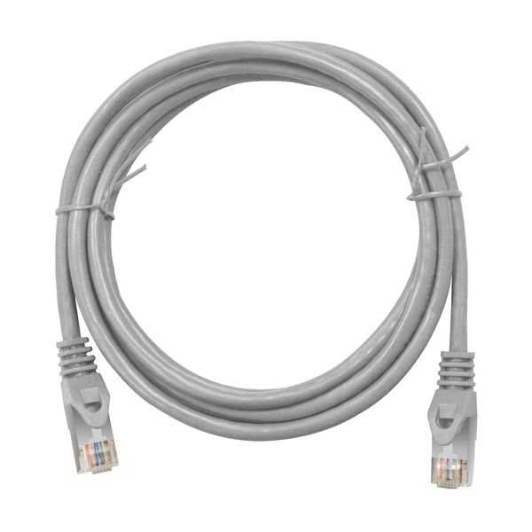 Patchcord RJ45 shielded, Cat.6, PVC, grey, 10.0m image 1