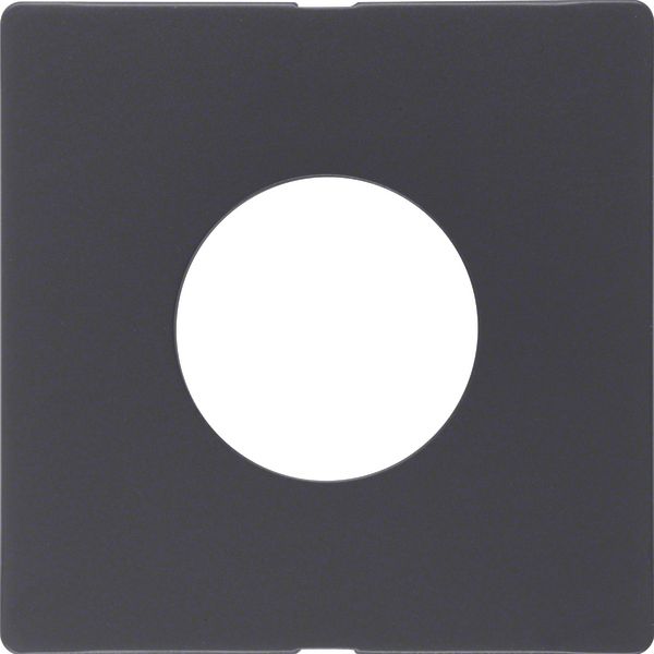 Centre plate for push-button/pilot lamp E10, Q.1/Q.3, ant. velvety, la image 1