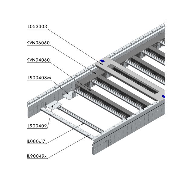 Aluminium rail short 5H image 2