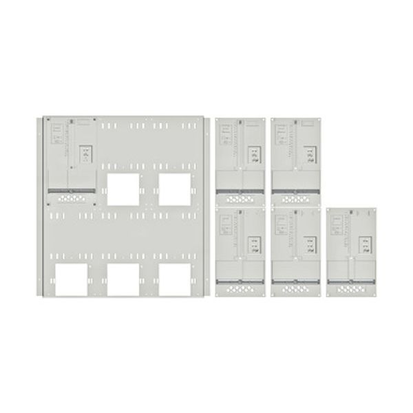 Set Meter box insert 2-rows, 6 meter boards/16 Modul heights image 1