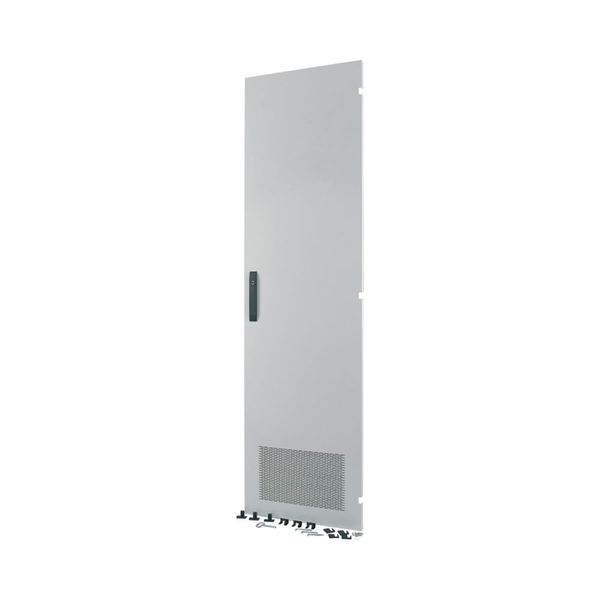 Section door, ventilated IP31, hinges right, HxW = 1800 x 600mm, grey image 5