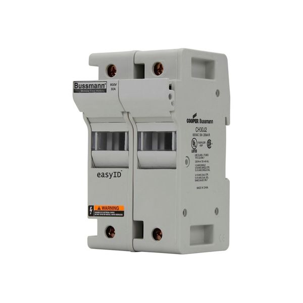 Fuse-holder, low voltage, 30 A, AC 600 V, DC 600 V, UL Class J, 65 x 72 x 117 mm, 2P, UL, CSA image 11