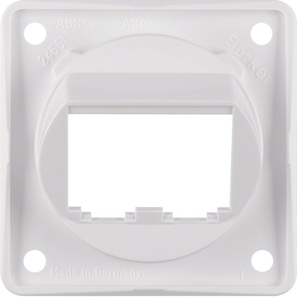 Integro Insert- Supporting Plate for 2 BTR-/E-DAT Modules, Polar White image 1