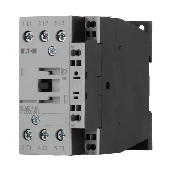 Contactor, 3 pole, 380 V 400 V 7.5 kW, 1 N/O, 230 V 50/60 Hz, AC operation, Spring-loaded terminals image 6