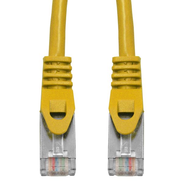 Patchcord RJ45 shielded, Cat.6, PVC, yellow, 5.0m image 2