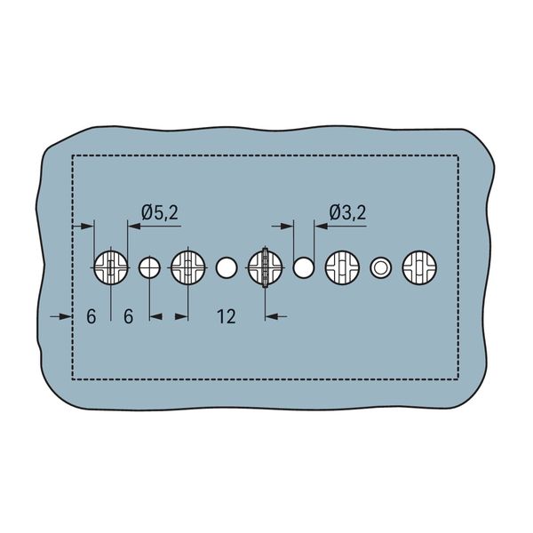 862-1632 4-conductor chassis-mount terminal strip; without ground contact; L1-N image 2