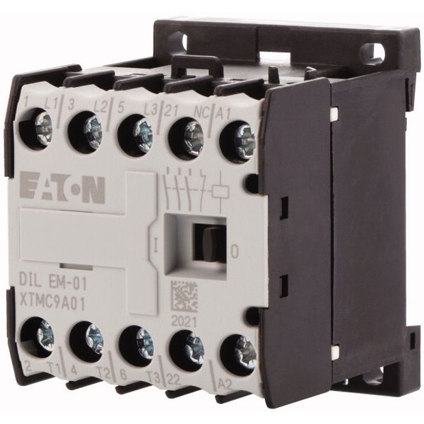 Contactor, 208 V 60 Hz, 3 pole, 380 V 400 V, 4 kW, Contacts N/C = Normally closed= 1 NC, Screw terminals, AC operation image 3