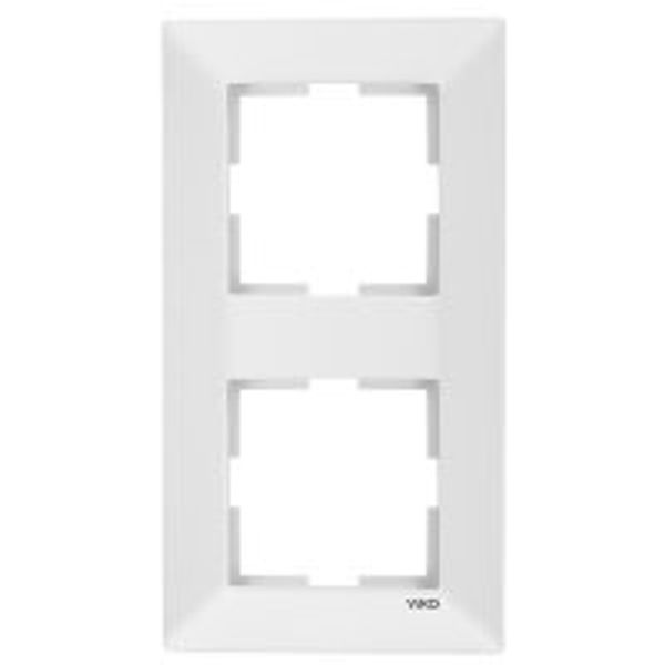 Meridian Accessory White Two Gang Frame image 1