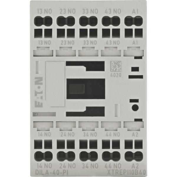 Contactor relay, 230 V 50/60 Hz, 4 N/O, Push in terminals, AC operation image 13