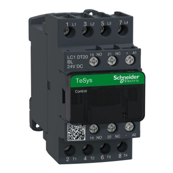 TeSys Deca contactor - 4P(4 NO) - AC-1 - = 440 V 20 A - 24 V DC low cons coil image 3