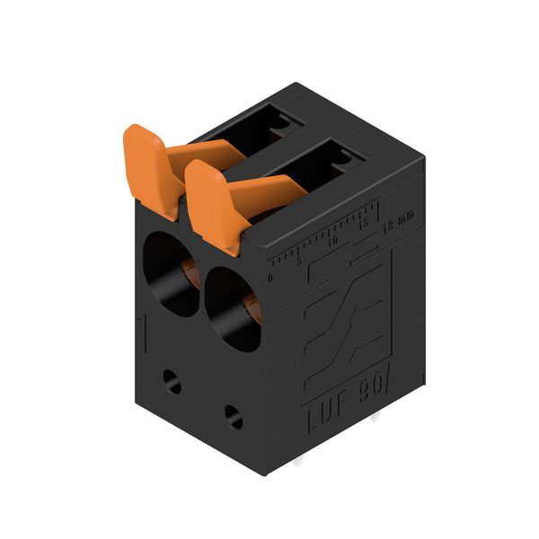 PCB terminal, 10.00 mm, Number of poles: 2, Conductor outlet direction image 1