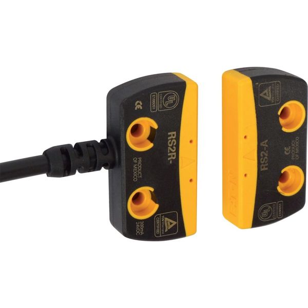 Safety switch, RS, 1 N/O, 1 NC, Reed contacts, Ue 24 V DC, -10 - +55 °C, Plastic, Connecting cable 150 mm with plug connection M12 x 1, Sn 8 - 19 mm, image 8