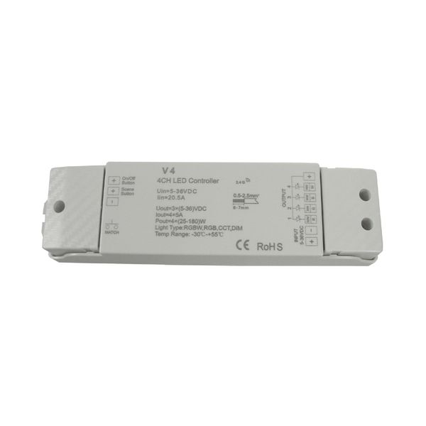 Controller LED RGBW 2.4GHz 4*5A 5-24V 5386 BOWI image 1